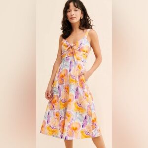Anthropologie Multicolor Floral Dress